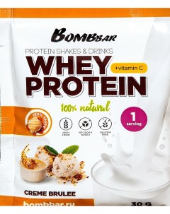 Протеин Whey Protein 30 г creme brulee Bombbar