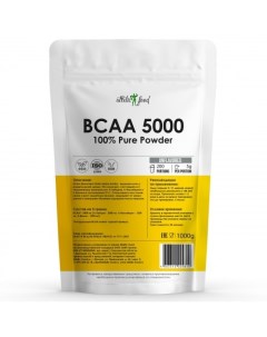 Незаменимые аминокислоты 100 Pure BCAA 5000 2 1 1 1000 грамм Atletic food