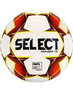 Футбольный мяч Pioneer Tb 5 white yellow red Select