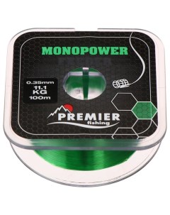 Леска MONOPOWER Feeder green 0 35 мм 100 м Nobrand