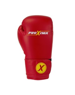 Боксерские перчатки синтетическая кожа красные 10 унций Proxima