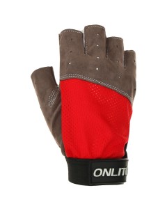 Перчатки спортивные размер M цвет красный Onlitop