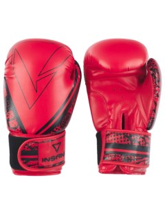 Перчатки боксёрские Odin ПУ красный размер 12 oz пара Insane