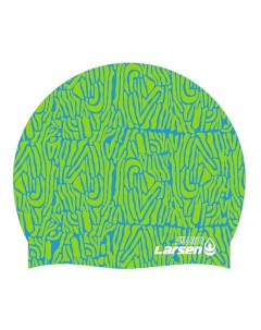 Шапочка для плавания SC green blue Larsen