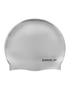 Шапочка для плавания Plain Flat Silicone Cap арт 8 709911181 СЕРЕБРИСТЫЙ силик Speedo