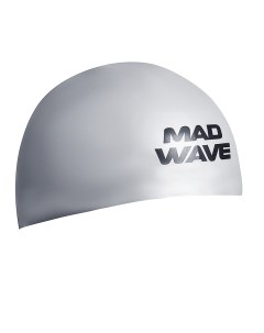 Шапочка для плавания D Cap Fina Approved L silver Mad wave