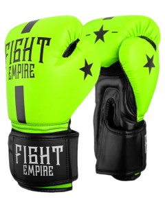 Боксерские перчатки 4153956 салатовые 14 унций Fight empire