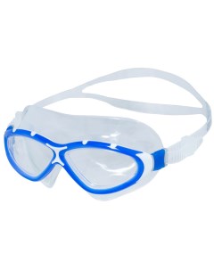 Очки полумаска для плавания Z401 комфорт синий серый AF от UVA UVB силикон Atemi