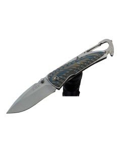 Складной нож карабин 7053MUC GKV со стеклобоем и стропорезом Sanrenmu