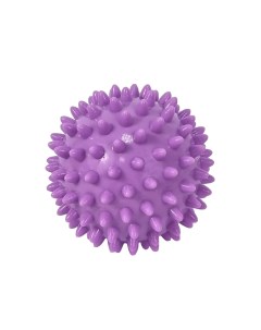 Мяч массажный с шипами для фитнеса МФР и проработки мышц диаметр 7 см фиолетовый Urm
