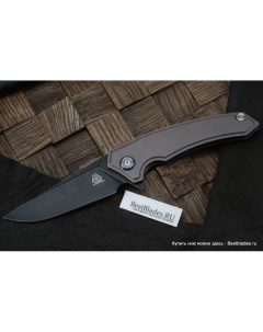 Нож складной Aiorosu Heng Пурпурный титан Black Blade 14c28n AH12 Maxace