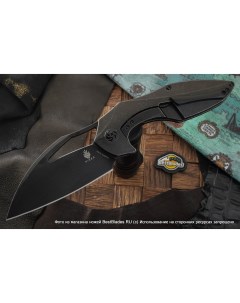 Леворукий складной нож Megatherium сталь S35VN титан Kizer knives