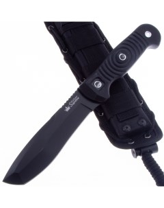 Аутдорный нож Vendetta рукоять G 10 сталь Aus 8 black titanium Kizlyar supreme