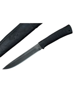 Нож туристический Н58 черный дамаск У10А 7ХНМ Златоустовские ножи Ззосс