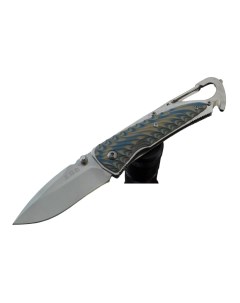 Складной нож карабин 7053LUC GKV со стеклобоем и стропорезом Sanrenmu