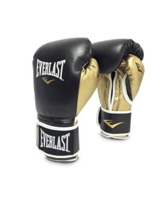 Боксерские перчатки Powerlock черный золотистый 10 унций Everlast