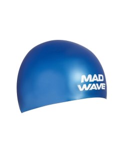 Шапочка для плавания Soft синий Mad wave