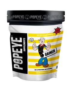 Гейнер Gainer 1000 грамм клубничный чизкейк Popeye supplements