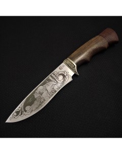 Туристический охотничий нож Близнец сталь 95х18 венге мельхиор ручная работа Ворсма