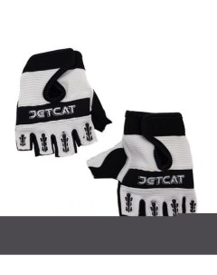Перчатки Pro M Короткие пальцы белые чёрные Jetcat