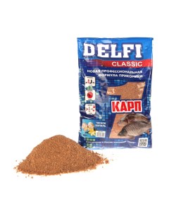 Прикормка DELFI Classic карп чеснок ваниль 800 г Delfi