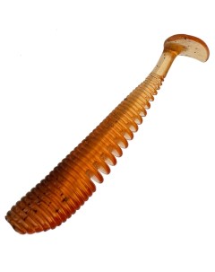 Твистер силиконовый мягкая приманка для спиннинга цвет оранжевый набор 10 шт Bambucho