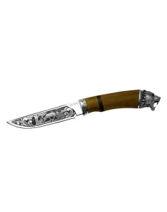 Туристический нож Шерхан коричневый сталь Витязь