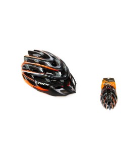 Шлем вело кросс кантри 35 отверстий регулировка обхвата M 57 58см In Mold оранжево че Trix