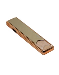 Зажигалка слайдер спиральная USB золотая Lighters