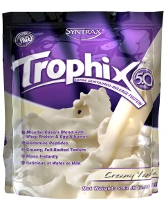 Протеин Trophix 5 0 2270 г creamy vanilla Syntrax