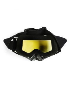 Горнолыжная маска со съемной защитой носа стекло желтое черные Nobrand