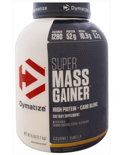Гейнер Super Mass Gainer 2700 г gourmet vanilla Dymatize nutrition