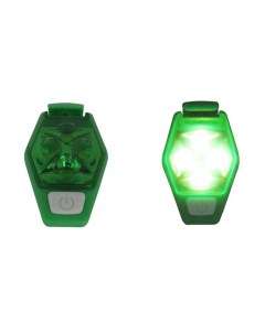Светодиодный фонарик на прищепке 04124891 зеленый Nobrand
