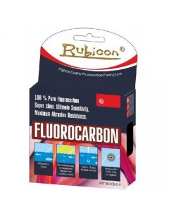 Леска флюрокарбоновая Fluorocarbon 0 22 мм 100 м 4 55 кг clear Rubicon