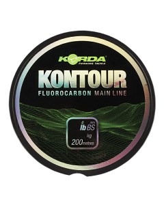 Леска флюрокарбоновая Kontour Fluorocarbon 0 37 мм 200 м 8 1 кг clear Korda