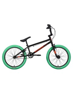 Велосипед Madness BMX 1 2023 9 черный красный зеленый Stark