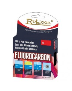 Леска флюрокарбоновая Fluorocarbon 0 12 мм 100 м 1 65 кг clear Rubicon
