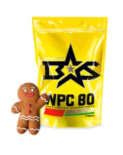 Протеин WPC 80 Whey Protein 750 г gingerbread Binasport