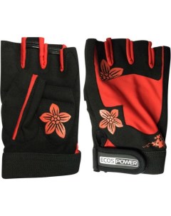 Перчатки для фитнеса 5106 RM цвет черный красный размер М 002366 Ecos