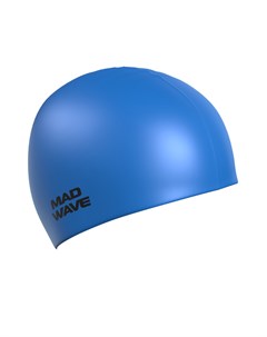 Шапочка для плавания Light Silicone Solid blue Mad wave