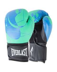 Боксерские перчатки Spark зеленый синий 10 унций Everlast