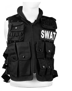 Тактический жилет SWAT чёрный Nobrand
