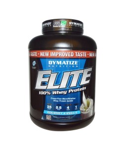 Протеин Elite Whey Protein 2270 г gourmet vanilla Dymatize nutrition