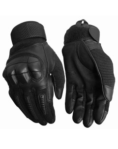 Тактические перчатки черные кожзам 77769 Тм вз