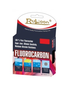 Леска флюрокарбоновая Fluorocarbon 0 22 мм 50 м 4 55 кг clear Rubicon