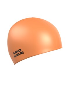 Шапочка для плавания Neon Silicone Solid orange Mad wave