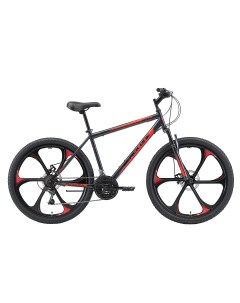 Велосипед Onix 26 D FW 2021 20 серый черный красный Black one