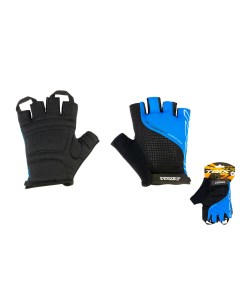 Перчатки nw мужские XXL короткие пальцы гелевые вставки лайкра черно синие Trix