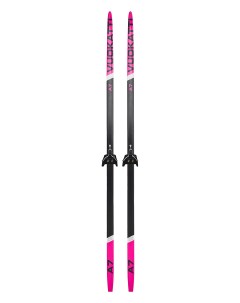 Лыжный комплект с креплением 75 мм Step цвет Black Magenta 195 см Vuokatti