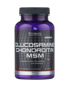 Глюкозамин хондроитин MSM 90 табл Ultimate nutrition